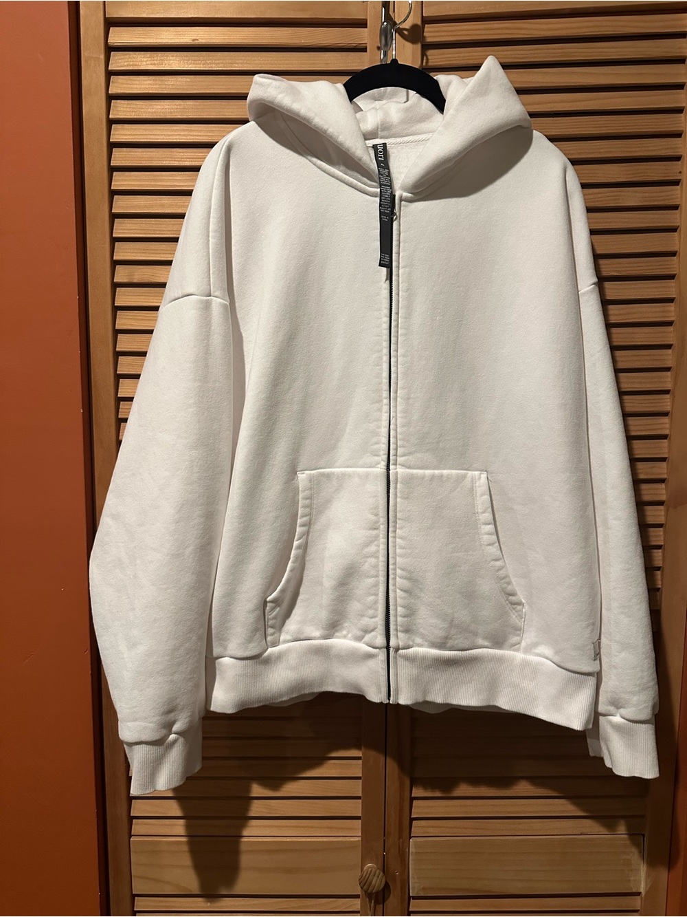 Women’s Zip-Up Hoodie Sweater - White